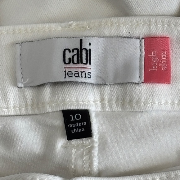 CAbi - White High Slim distressed jeans - Picture 5 of 7